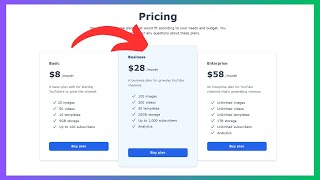 Pricing UI Component - HTML and CSS
