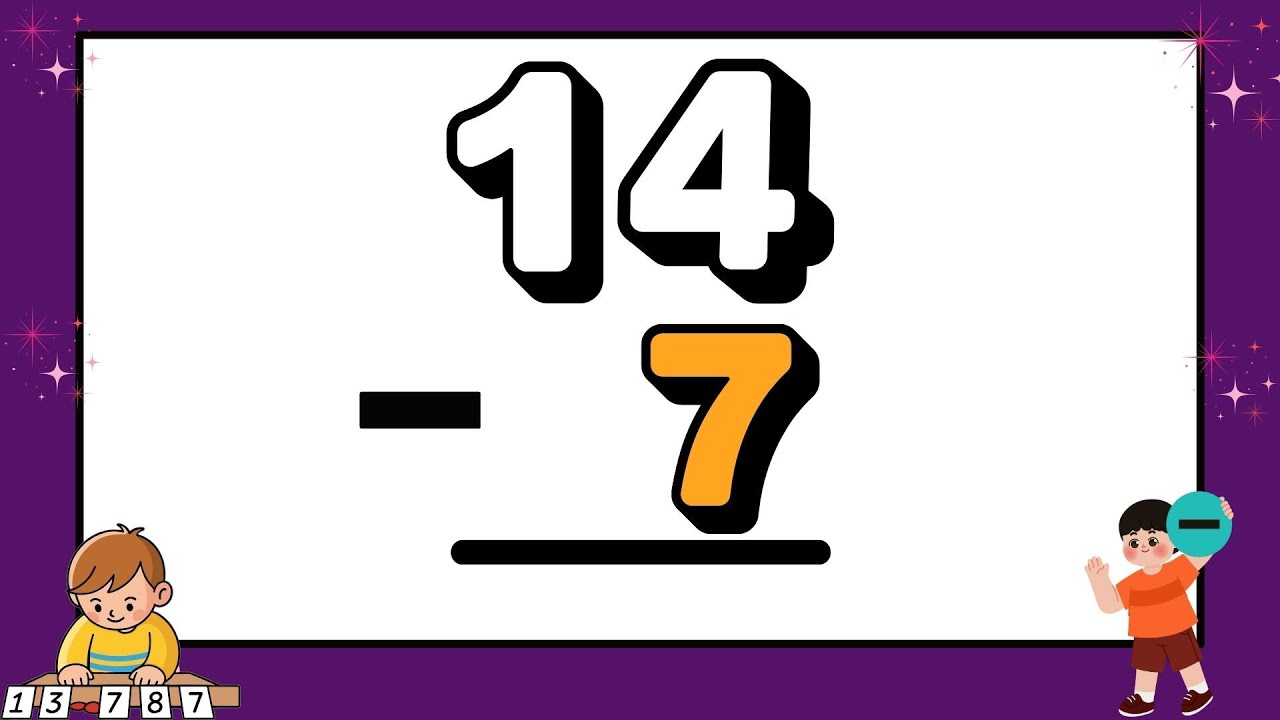 Subtracting 7 | Step-by-Step Math Facts |