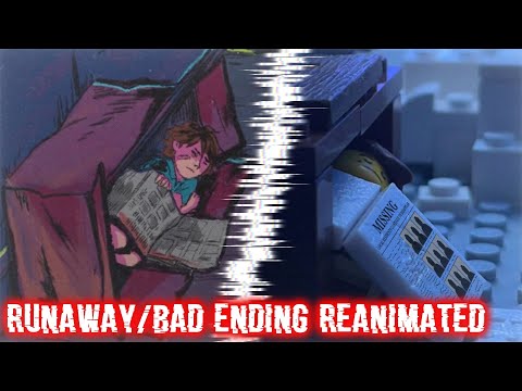 GREGORY RUNS AWAY FROM VANNY ENDING [FNaF Security Breach LEGO | Stop Motion Bad Ending]