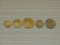 Монеты Болгарии 1974 года. 1, 2, 5, 10, 20 стотинки