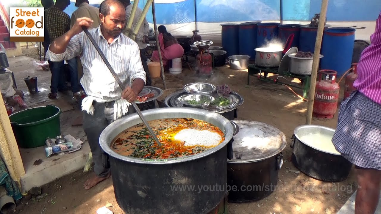 Amazing Cooking Tomato Rice Prepared 1000 People Hindu Function | Thakkali Sadam / Variety Rice | Street Food Catalog