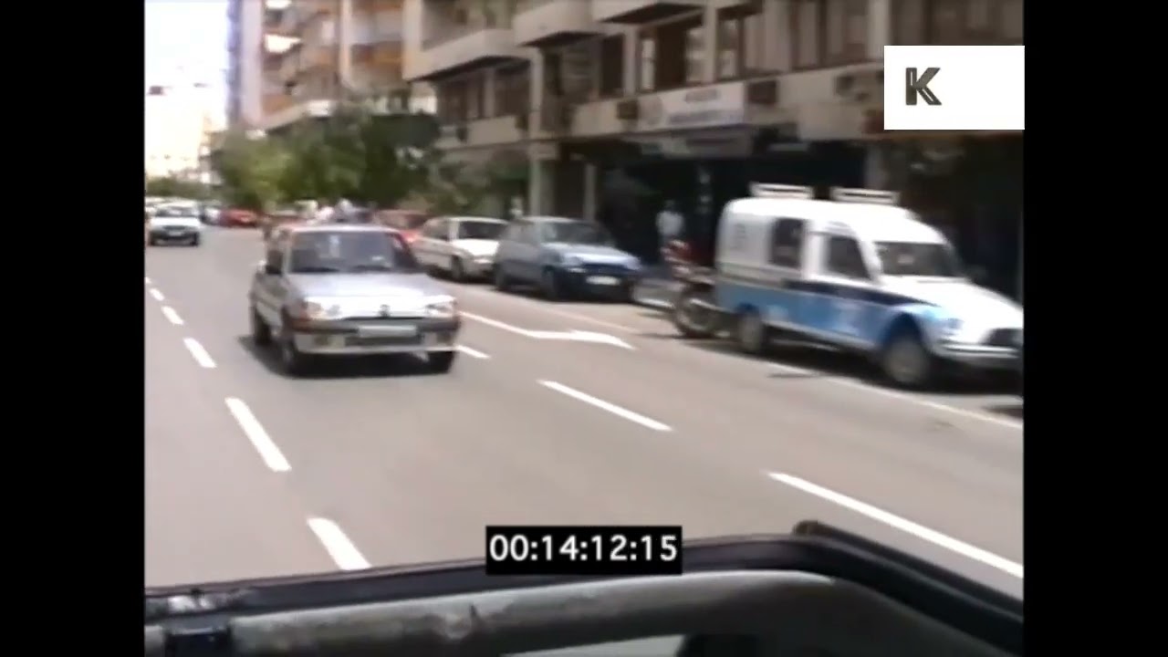 POV Driving Through Ibiza Town, 1990s Home Movies