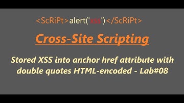 Stored XSS into anchor href attribute with double quotes HTML-encoded - Lab#08