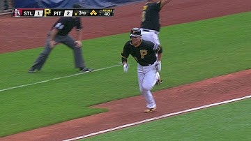 STL@PIT: McCutchen lifts a sac fly to deep center