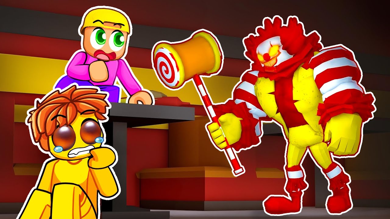 Der MCDONALDS CLOWN will uns FRESSEN in Roblox!! (OMG)