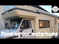 Painting our motorhome....what did we do!! - Before and after