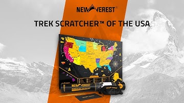 Scratch off Map of the United States by Newverest