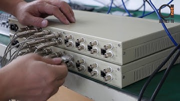 8 E1 to Ethernet converter - Inverse Multiplexer with NMS system 75 / 120 ohm universal