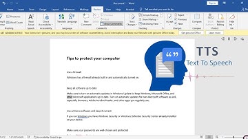 How To Have Word Read Your Text Aloud | speak option in microsoft word | Microsoft Word Tip