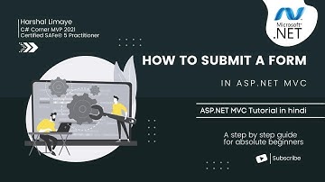 How to Submit a Form in ASP.NET MVC | ASP.NET MVC Tutorial in Hindi