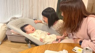 いないいないばあに大興奮の3ヶ月赤ちゃん