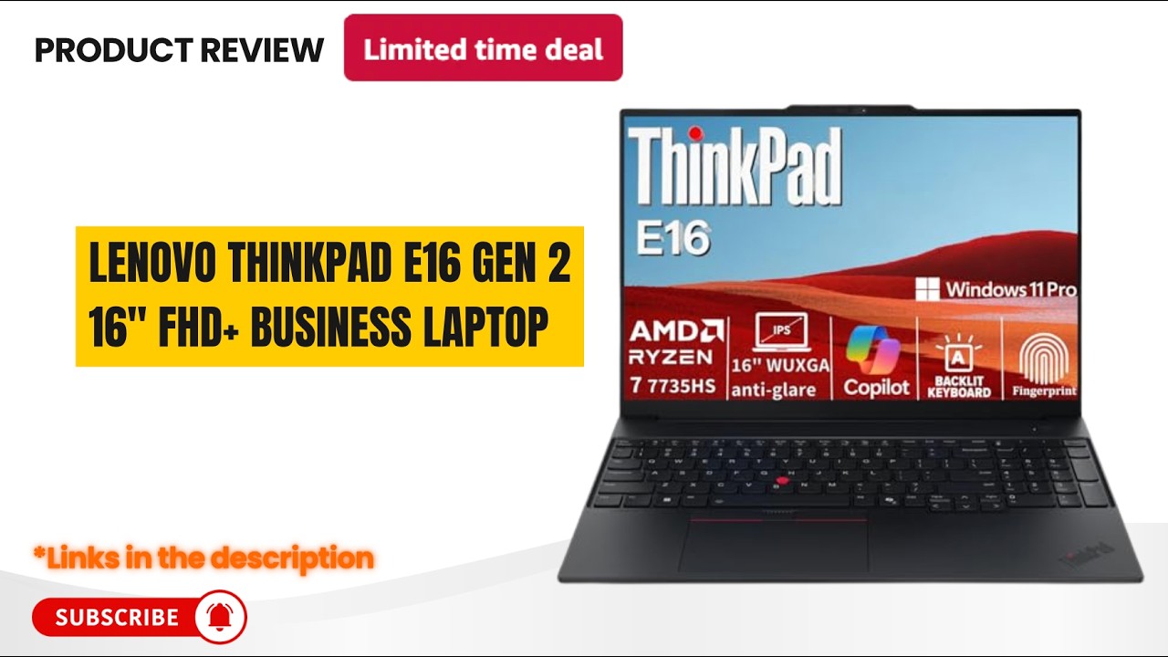 Lenovo ThinkPad E16 Gen 2 Review - The Ultimate 2026 Business 