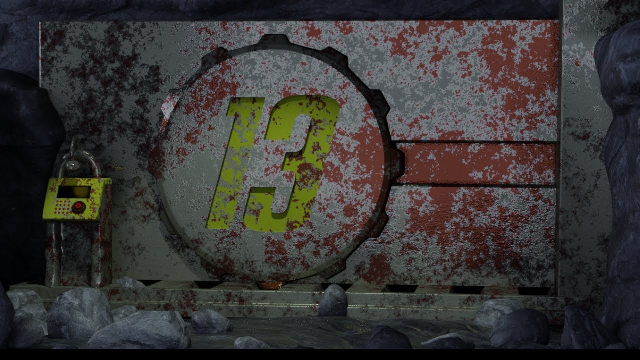 Vault 13 Entrance | Dark Apocalyptic Fallout Ambient | Blender Render