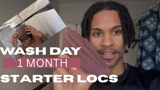 How to Wash Starter Locs (1 Month) Wash Day Routine