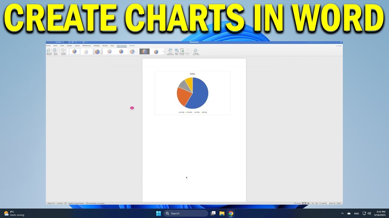 How To Create and Customize Charts in Microsoft Word - Quick Fix - YouTube