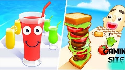 Sandwich Runner vs Juice Run - All Levels - Mobile Games - Gaming - New APK MEGA UPDATE