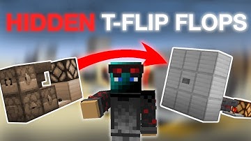 4 SUPER EASY Ways to Make a HIDDEN T-FLIP FLOP | 1.20 Minecraft