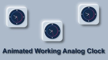 How to Create  Animated Working Analog Clock Using Html, CSS & JavaScript |@profmuhammadshafiq5429 ​