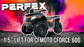 How To Install a 1.5" PERFEX Lift Kit On A CFMOTO CFORCE 600! | Detailed Install and 28" Mud Tires!