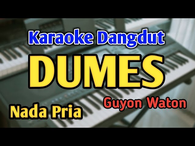 DUMES - KARAOKE || NADA PRIA COWOK || Guyon Waton || Audio HQ || Live Keyboard class=