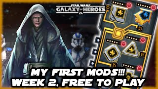 Nooch Vader Week 2 Free to Play!  Mods, 5 Star Tie Silencer, Gear 7, and MOAR!  Galaxy of Heroes