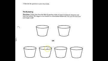 Pre Bucketing instructions: Harriet Tubman Mini-Q