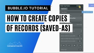 How to Create Copies of Records in Bubble.io (a "save-as" feature) screenshot 1