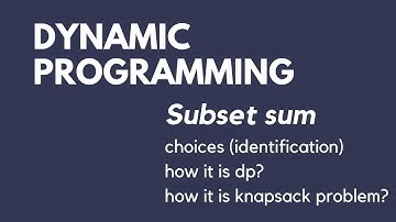 Subset Sum | Dynamic Programming. #dynamicprogramming #dp