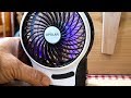 Portable Rechargeable Fan USB or battery powered by Opolar Model F20 Review