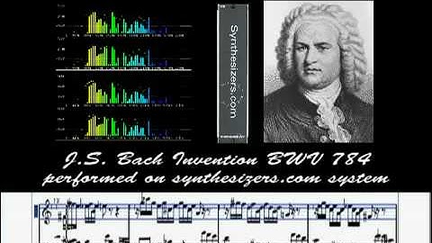 J.S. Bach Invention 13 BWV 784 on Synthesizers.com