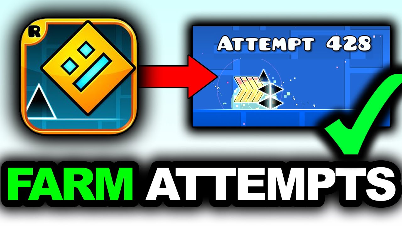 How To Get 20000 Attempts In Geometry Dash (FASTEST WAY) - YouTube