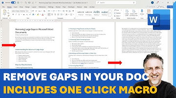 How to Remove Large Gaps in a Word Document - One Click Solution Included!