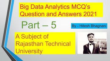Big Data Analytics Important MCQ Questions 2021 Exam Part 5
