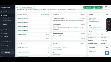 Client Profile - Securely store all your client info in one place