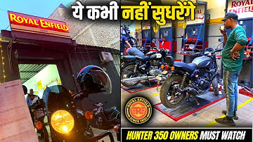 ROYAL ENFIELD HUNTER 350 First Service - Tappet Noise | Fully Disappointed @BikeBone21