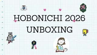 HOBONICHI 2026 unboxing with me