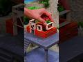 Day 5: How I Built a Mini House 🏠 Miniature Building #shorts #mini #diy #building