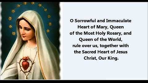 A Solemn Act of Consecration to the Immaculate Heart of Mary