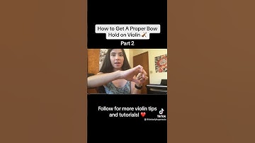 Part 2 - How to get a proper bow hold on violin 🎻 #violinbowhold #violin #violinist #violinteacher