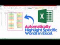 Automatically Highlight Specific Words in Excel within few clicks