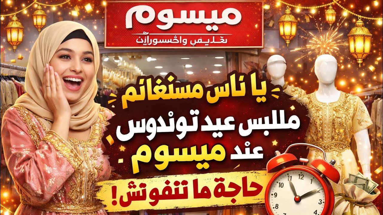 🔥 يا ناس مستغانم! ملابس عيد توندوس عند ميسوم حاجة ما تتفوتش 😍 قبل ما يخلص كلش!