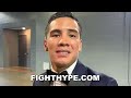 OSCAR VALDEZ REACTS TO CANELO STOPPING SAUNDERS & BREAKING FACE; PREDICTS CALEB PLANT'S CHANCES