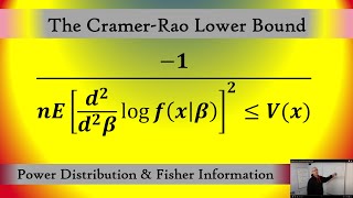 Find the Cramer Rao Lower Bound of the Power Distribution using Fisher Information