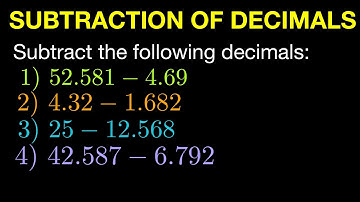 Subtraction of Decimals (Tagalog/Filipino Math)