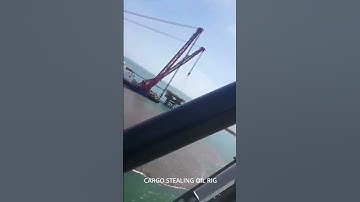 Cargo removing Oil Rig from the map.  #rust #rustconsole #rustpvp #gameplay #rustbug #shorts