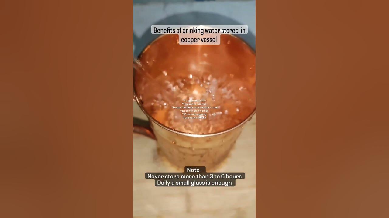 benefits of drinking water stored in copper vessel YouTube
