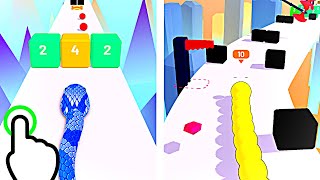 Snake Master Run - Color Snake Run - All Levels iOS Android GamePlay #2 screenshot 2