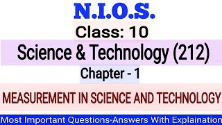 NIOS Class-10 Science & Technology(212) Chapter- 1