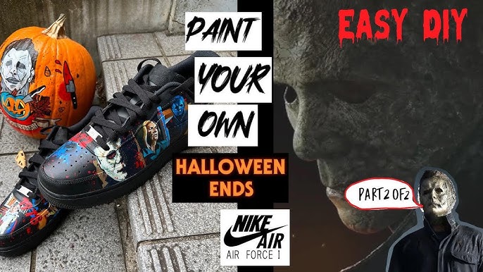 Jason Friday the 13th Custom Air Force 1s Custom Black Air 