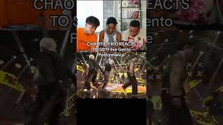 Chaotic Trio Reacts to SB19 - Gento Live #shorts